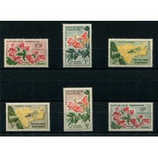 GABON FLORES SERIE COMPLETA DE ESTAMPILLAS MINT