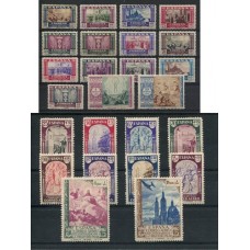 ESPAÑA 1940 Yv. 691/704 + AEREO 202/11 VIRGEN DEL PILAR SERIE COMPLETA DE ESTAMPILLAS NUEVAS CON GOMA, HERMOSA Y RARA € 600 EDIFIL € 800