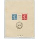 FRANCIA 1929 Yv. BLOQUE 2 HOJA COMPLETA DE ESTAMPILLAS NUEVAS CON MATASELLO DE LA EXPOSICION 1350 Euros