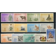 LESOTHO SERIE COMPLETA DE ESTAMPILLAS MINT FLORES FAUNA