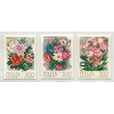 FLORES SERIE COMPLETA DE ESTAMPILLAS MINT ITALIA