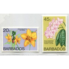 FLORES SERIE COMPLETA DE ESTAMPILLAS MINT BARBADOS