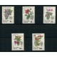 FLORES RUSIA SERIE COMPLETA DE ESTAMPILLAS MINT