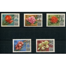 FLORES SERIE COMPLETA DE ESTAMPILLAS MINT RUSIA