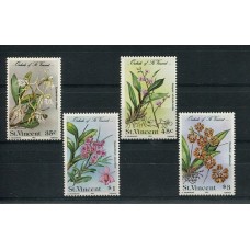 FLORES SERIE COMPLETA DE ESTAMPILLAS MINT St. VINCENT
