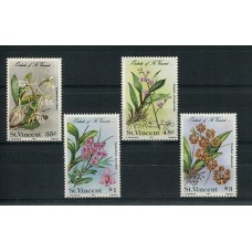 FLORES SERIE COMPLETA DE ESTAMPILLAS MINT St. VINCENT