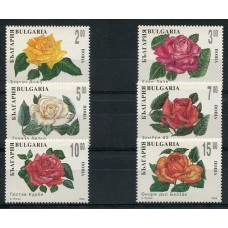 FLORES SERIE COMPLETA DE ESTAMPILLAS MINT ROSAS BULGARIA