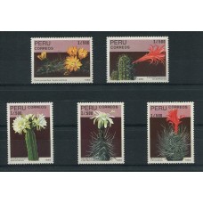 PERU FLORES CACTUS SERIE COMPLETA DE ESTAMPILLAS MINT