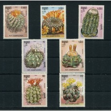 FLORES CACTUS SERIE COMPLETA DE ESTAMPILLAS MINT KAMPUCHEA