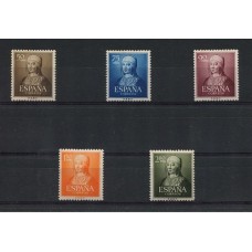 ESPAÑA 1951 Yv. 811/5 SERIE COMPLETA DE ESTAMPILLAS NUEVAS CON GOMA 40 EUROS