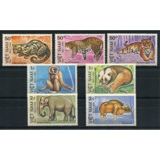 VIETNAM ELEFANTES FAUNA SALVAJE SERIE COMPLETA DE ESTAMPILLAS MINT