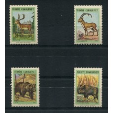 FAUNA SALVAJE SERIE COMPLETA DE ESTAMPILLAS MINT TURQUIA