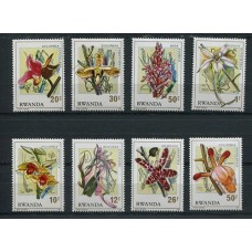 FLORES RUANDA SERIE COMPLETA DE ESTAMPILLAS NUEVAS MINT