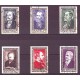 FRANCIA 1952 Yv. 930/5 SERIE COMPLETA USADA PERSONALIDADES