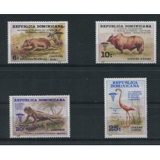 REPUBLICA DOMINICANA AVES FAUNA SALVAJE SERIE COMPLETA DE ESTAMPILLAS MINT