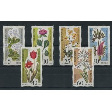 FLORES BULGARIA Yv. 3229a/f SERIE COMPLETA DE ESTAMPILLAS MINT