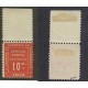 FRANCIA Yv. TIMBRES DE GUERRE 1, BAJO LA OCUPACION DE ALEMANIA ESTAMPILLA NUEVA DE HERMOSA CALIDAD 1914 PRIMERA GUERRA MUNDIAL RARISIMA 500 EUROS