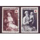 FRANCIA 1953 Yv. 966/7 SERIE COMPLETA CRUZ ROJA USADA