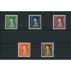 ESPAÑA 1952 Yv. 826/30 ESTAMPILLAS NUEVAS MINT 72,50 EUROS en EDIFIL 83 EUROS