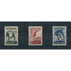 FINLANDIA 1938 Yv. 200/2 SERIE COMPLETA DE ESTAMPILLAS NUEVAS CON GOMA, DEPORTES