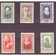 FRANCIA 1943 Yv. 587/92 SERIE COMPLETA DE ESTAMPILLAS NUEVAS MINT