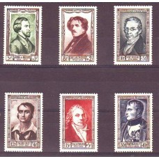 FRANCIA 1951 Yv. 891/6 SERIE COMPLETA NUEVA MINT PERSONALIDADES NAPOLEON