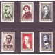 FRANCIA 1951 Yv. 891/6 SERIE COMPLETA NUEVA MINT PERSONALIDADES NAPOLEON