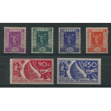 FRANCIA 1936 Yv. 322/7 SERIE COMPLETA DE ESTAMPILLAS NUEVAS MINT HERMOSA CALIDAD 120 Euros