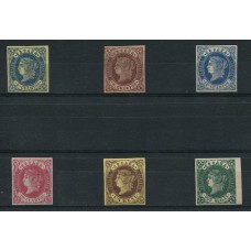 ESPAÑA 1862 Yv. 53/8 SERIE COMPLETA DE ESTAMPILLAS NUEVAS CON GOMA DE MAGNIFICA CALIDAD INCLUSO ALGUNA ES MINT !!! Y SON DE 1862 RARISIMO 402 Euros EN EDIFIL 519 Euros