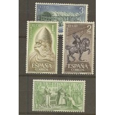 ESPAÑA 1962 Yv. 1109/12 SERIE COMPLETA ESTAMPILLAS NUEVAS MINT