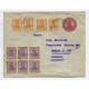 ARGENTINA 1910 ENTERO POSTAL SOBRE CON FRANQUEO ADICIONAL CIRCULADO A ALEMANIA CON MATASELLO RABON SANTA FE