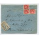 ARGENTINA 1932 SOBRE CON ESTAMPILLAS DEL CONGRESO DEL FRIO CIRCULADO POR CORREO CERTIFICADO