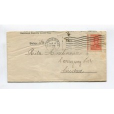 ARGENTINA 1919 SOBRE CON ESTAMPILLA SAN MARTIN CON BONITA VARIEDAD