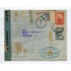 ARGENTINA 1945 SOBRE CIRCULADO A SUIZA CON MARCAS PARA DETECTAR TINTA INVISIBLE APLICADAS SOBRE TODO AL DORSO POR LA CENSURA AMERICA, RARA