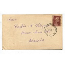 ARGENTINA 1954 TARJETA DE RADIOAFICIONADOS CON FRANQUEO DE EVA PERON