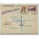 ARGENTINA 1936 CARTA PROCERES Y RIQUEZAS I POR BARCO MASSILIA A GUERNSEY RARO DESTINO