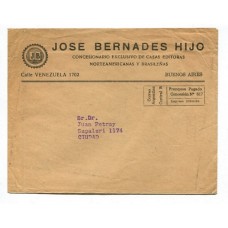ARGENTINA 1939 SOBRE CON FRANQUEO PAGO, FECHA TENTATIVA