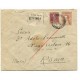 ARGENTINA 1935 CARTA CIRCULADA CON FRANQUEO MIXTO A ITALIA