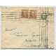 ARGENTINA 1939 SOBRE FRANQUEDO CON ESTAMPILLAS DE SARMIENTO ORDINARIAS Y CONMEMORATIVA