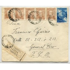 ARGENTINA 1939 SOBRE CON BONITO FRANQUEO SARMIENTO y UPU