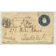 ARGENTINA 1899 ENTERO POSTAL TARJETA CIRCULADA A HUNGRIA !!