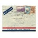 ARGENTINA 1939 CORREO AEREO CARTA CIRCULADA A INGLATERRA POR AIR FRANCE CON FRANQUEO DE $ 1,45