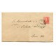 ARGENTINA 1893 ENTERO POSTAL SOBRE CON MATASELLO CHASCOMUS