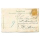 ARGENTINA 1907 LIBERTAD TARJETA POSTAL CON MATASELLO CACHEUTA MENDOZA Y TREN ATRASADO