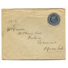 ARGENTINA 1906 SOBRE ENTERO POSTAL LIBERTAD CIRCULADO A TRANSVAAL !! RARISIMO DESTINO