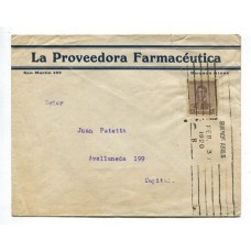 ARGENTINA 1920 SOBRE CIRCULADO CON FRANQUEO DE IMPRESOS