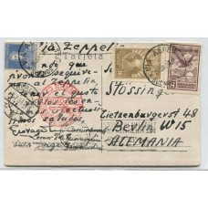 ARGENTINA 1934 ZEPPELIN VUELO CIRCULADO A ALEMANIA CON FRANQUEO DE $ 1,10