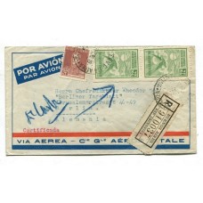 ARGENTINA 1930 CORREO AEREO CARTA CIRCULADA A ALEMANIA POR Cia. Gral. AEROPOSTAL CON FRANQUEO DE $ 1,68