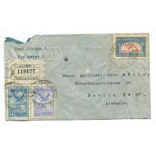 ARGENTINA 1932 CORREO AEREO CARTA CIRCULADA A ALEMANIA CON FRANQUEO DE $ 1,44