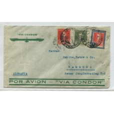 ARGENTINA 1935 CORREO AEREO CARTA CIRCULADA A ALEMANIA POR CONDOR LUFTHANSA